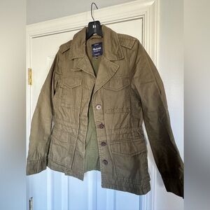 Madewell green Khaki Utility Jacket women’s size small